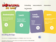 Tablet Screenshot of gap-bowling.com